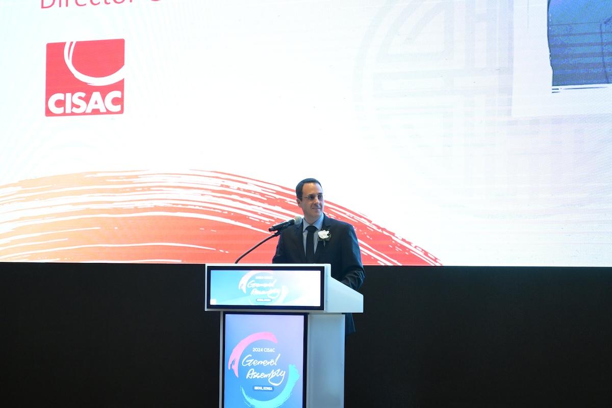CISAC DG Gadi Oron speaks at 2024 CISAC General Assembly